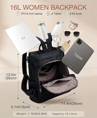Backpack Purse for Women,Fashion Anti-Theft PU Leather Travel Shoulder Bag for Ladies Large Satchel VONXURY in Kuwait