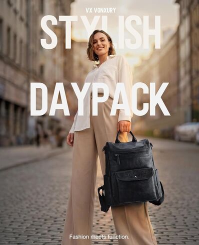 Backpack Purse for Women,Fashion Anti-Theft PU Leather Travel Shoulder Bag for Ladies Large Satchel VONXURY in Kuwait
