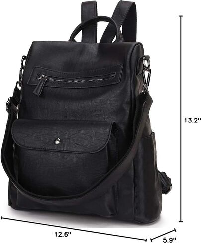Backpack Purse for Women,Fashion Anti-Theft PU Leather Travel Shoulder Bag for Ladies Large Satchel VONXURY in Kuwait