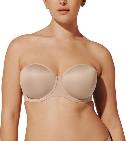 ThirdLove Classic Strapless Bra with High Support That Never Falls Down, No-Slip Silicone Grip Inside Top and Bottom Edge in Kuwait