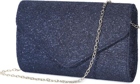 UBORSE Clutch Purse for Women Navy Blue Evening Bags Glitter Lace Envelope Shoulder Handbags for Wedding Prom Cocktail in Kuwait