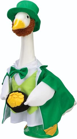 Avantaway Lucky Leprechaun Goose Outfit, St. Patrick’s Day Costume for Lawn Décor, Polyester in Kuwait