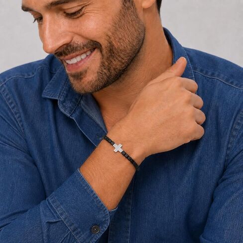 GAVU Crystal Stone Beaded Cross Bracelet in Kuwait