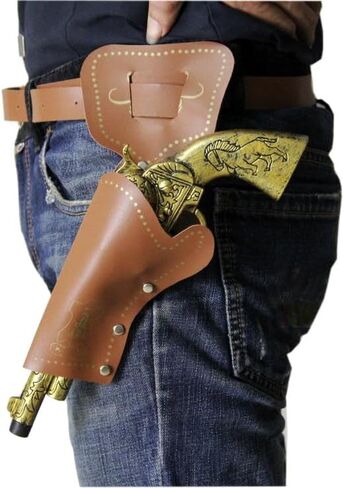 Brown Colored Finish Western Cowboy Toy Set with Bandanna (Brown Bandanna and Gun Set) in Kuwait