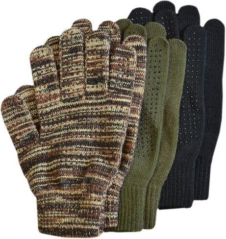 Quietwear Men's 3-Pair Pack Grip Dot Assorted Gloves in Kuwait