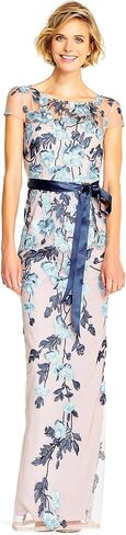 Adrianna Papell Women's Cascading Floral Colmn Gwn in Kuwait