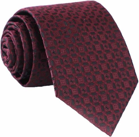 Men's Handmade Tie,Checkered Pattern Necktie With Dots in Kuwait