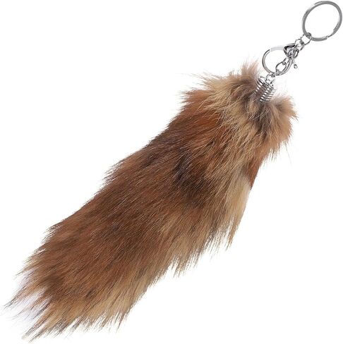 2pcs Tail Keychain Keyrings for Car Keys Car Tote Women's Tote Handbags Fur Tail Key Chain Faux Fur Tail in Kuwait