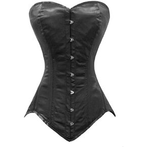 luvsecretlingerie Heavy Duty 26 Double Steel Boned Waist Training Satin Normal Torso Overbust Shaper Corset #8151-OT-SA in Kuwait