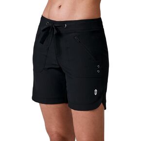 Free Country Women's 5" Swim Board Short High Waisted UPF 50+ Bermuda with Pockets Quick Dry Beach Pool Bottom in Kuwait