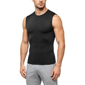 6 Pack Men’s Sleeveless Compression Shirts, Dry Fit Running Sports Workout Athletic Base Layer Tank Tops in Kuwait