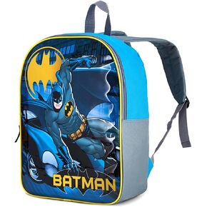 Fast Forward Batman Backpack for Kids 15" | Cool Batman Bookbag for Boys | Padded Straps & Large Zip Compartment | Batman Back to School Supplies in Kuwait