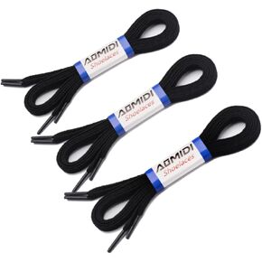 AOMIDI Flat Shoe Laces for Sneakers, Shoelaces for Running,Sneakers, Athletic Shoelace 3 Pair Replacements in Kuwait