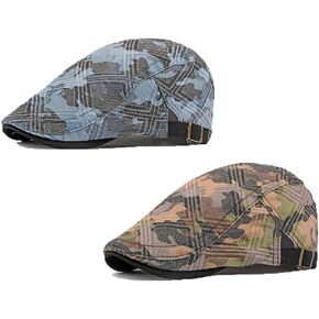 Men's Army Military Driving Ivy Hat Camouflage Newsboy Flat Cap Cabbie in Kuwait