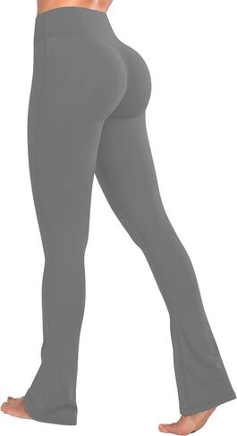 Sunzel Butterflycra High Waist Mini Flared Leggings for Women, Tummy Control Casual Flare Yoga Pants for Yoga Workout Gym in Kuwait