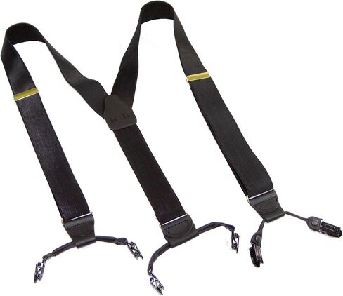 Hold-Up Suspender Company Double-Up Style Satin Finish Dress Suspenders for Men with the USA patented No-Slip clips in Kuwait