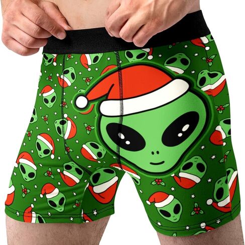 Christmas Underwear for Men HO HO HO Fun Gag Gift Dirty Santa Boxer Briefs in Kuwait