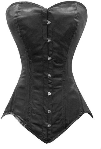 مشد Luvsecretlingerie عالي التحمل 26 من الفولاذ المزدوج للتدريب على الخصر من الساتان العادي والجذع فوق الصدر #8151-OT-SA in Kuwait