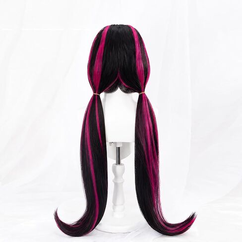 ZNTU Natsuki Cosplay Wig with Hair Clips, Game Ddlc Natsuki Costume Wig, Heat Resistant Synthetic Hair Wig in Kuwait