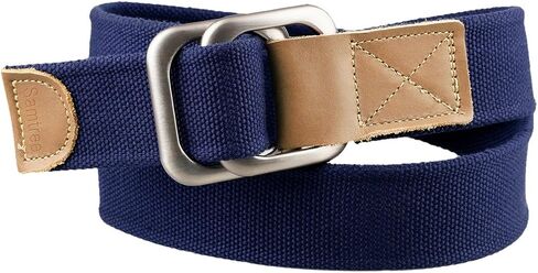 moonsix Canvas Belts for Men Women,Solid Color Casual D Ring Webbing Belt in Kuwait