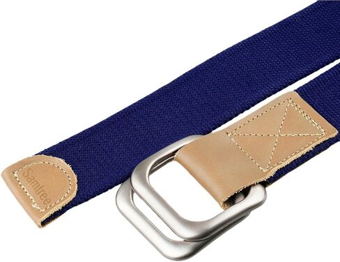 moonsix Canvas Belts for Men Women,Solid Color Casual D Ring Webbing Belt in Kuwait