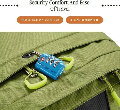 Eagle Creek Travel Gear Travel Safe TSA Lock, Cherry Red in Kuwait