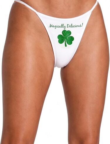 Southern Sisters Magically Delicious St Patricks Day Funny Underwear Thong for Women (Pack of 1) in Kuwait