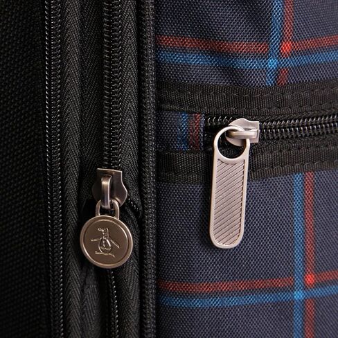 Original Penguin Norton 3pc Expandable Suitcase Set with Spinner Wheels, Navy Plaid, One Size in Kuwait