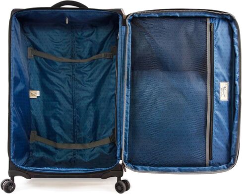 Original Penguin Norton 3pc Expandable Suitcase Set with Spinner Wheels, Navy Plaid, One Size in Kuwait