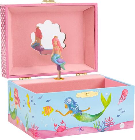 Jewelkeeper Jewelry Box for Girls - Toddler Jewlery Box - Girls Jewelry Box 6-8 - Blonde Princess Musical Jewelry Boxes, The Beautiful Dreamer Tune and Spinning Doll in Kuwait