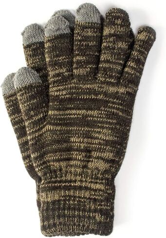 Quietwear Men's 2 Layer Knit Glove with Texting Fingers in Kuwait