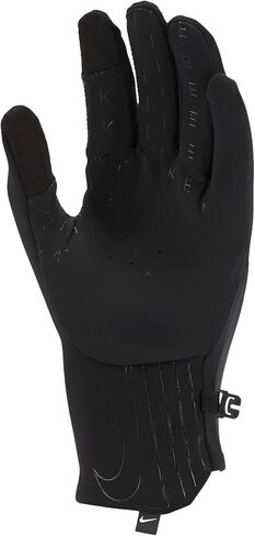 Nike Womens Shield Phenom Running Gloves Black | Black | Silver XS in Kuwait