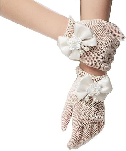 Ever Fairy Wedding Flower Girls Dress Gloves Princess Girls Mittens for Pageant,Tea Party,First Communion in Kuwait