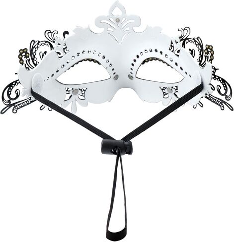 Thmyo Couples Masquerade Mask, Venetian Shiny Metal Rhinestone Halloween Costume Party Mask 2 Pack in Kuwait