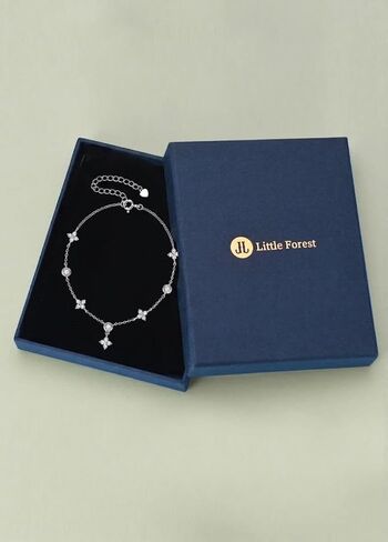 Moissanite Bracelet for Women, 925 Sterling Silver Adjustable Bracelets D-E Color Imitation-diamond Jewelry Birthday Mothers Day Gifts for Her in Kuwait