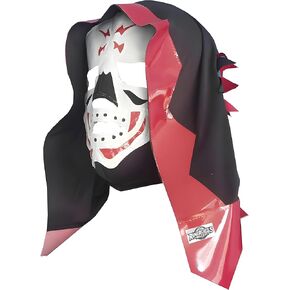 Make It Count La Parka (أحمر) - قناع المصارعة Lucha Libre Luchador (PRO - Fit) ملابس تنكرية مقاس البالغين in Kuwait