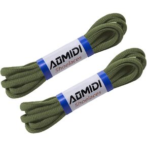 2 Pair Shoelaces Oval Half Round 1/4" Shoes Lace for Sneakers and Casual shoes Shoelaces Replacements in Kuwait
