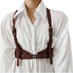 Happy Cherry Harness Belt for Women Punk Belt PU Leather Fashion Accessories for Dress Blouses in Kuwait