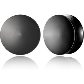 2PCS Simple Concave Ear Plugs Tunels Gauges for Stretched Ears, Hypoallergenic 316 Stainless Steel Gauges Plugs Tunnels 8mm-25mm (0G-1") Body Piercing Jewelry for Women Men in Kuwait