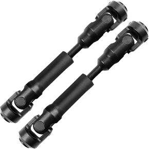 2PCS 117-164MM Universal Drive Shaft RC Upgrades for 1/10 SCX10 SCX10-II D90 Gen7 /Pro Rc 4WD GEN8 RC Crawler,RC Upgrade Parts Hop-Ups,Steel Full Metal Drive Shaft,Black (117-164 MM,2PCS) in Kuwait