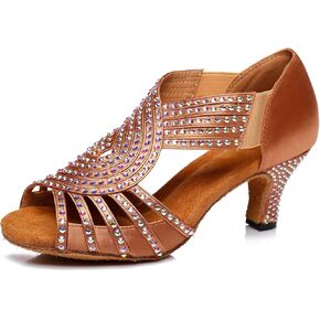 Pierides Women's 1920s Party Rhinestone Ballroom Dance Shoes Performance Wedding Dance Shoes in Kuwait