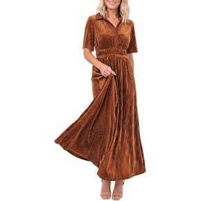 Sissyaki Women's Summer Boho Smocked Flowy Dress in Kuwait