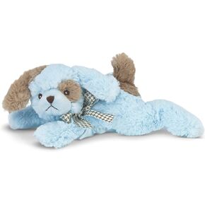 Bearington Baby Lil' Waggles Plush Stuffed Animal Blue Puppy with Rattle, 8 inches in Kuwait