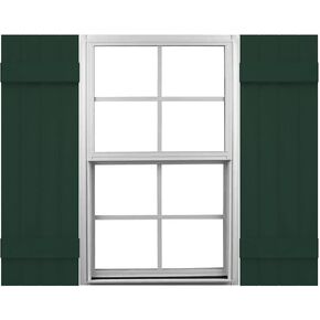 Mid America J41473002 Custom Four Joined (3, Board-n-Batten Shutter (Per Pair), 14"W x 73"H, Black in Kuwait