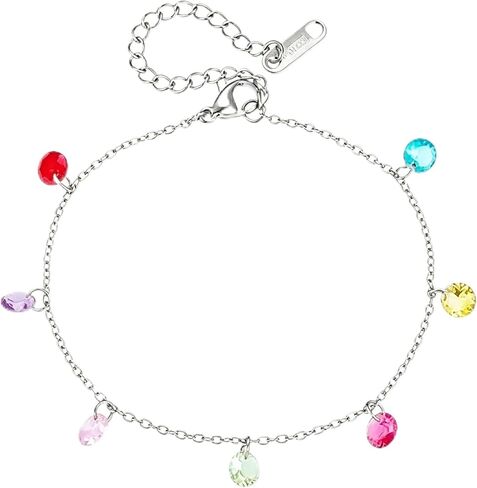 366DAYS Ankle Bracelet for Women Stainless Steel  Chain Beach Anklet Bracelet Adjustable Jewelry in Kuwait