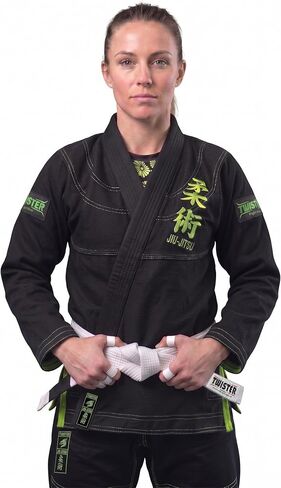 Twister Women's Brazilian Jiu Jitsu Gi | Preshrunk Premium Quality Fabric BJJ Gi | Comes with FREE White Belt in Kuwait