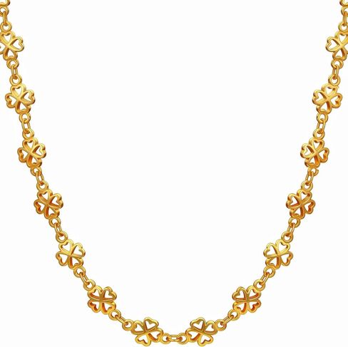قلادة سلسلة الحظ السعيد للنساء والرجال من LIFETIME JEWELRY مطلية بالذهب الحقيقي عيار 24 قيراط in Kuwait
