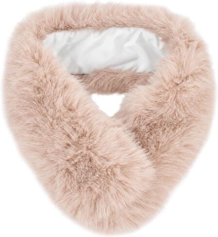 Felice Ann Women Winter Soft Warm Faux Fox Fur Neck Scarf Fake Collar Pom-pom in Kuwait