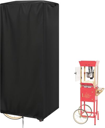 Popcorn Cart Cover,Colewin Heavy Duty Popcorn Machine Cart Cover Compatible with Nostalgia in Kuwait