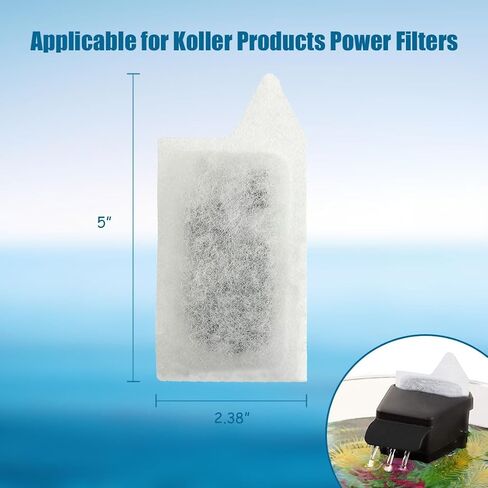 Koller Products Replacement Filter Cartridges - Small,White , 4 Piece Set in Kuwait